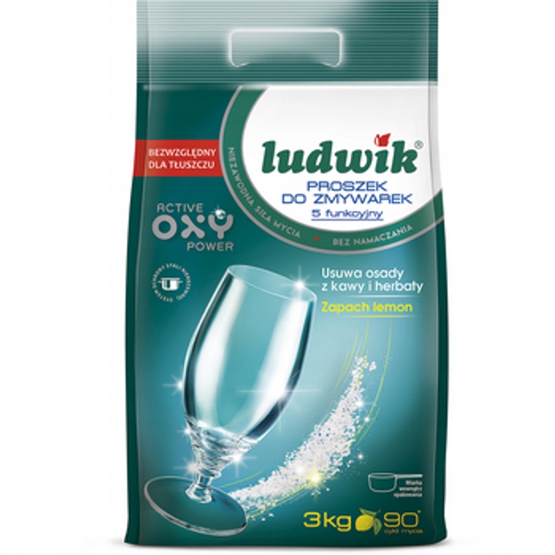 Levně Ludwik 5funkční prášek do myčky nádobí 3 kg sáček