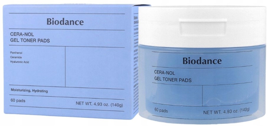 Biodance Cera-nol Gel Toner Pads Tonizační pleťové vločky 60 kusů