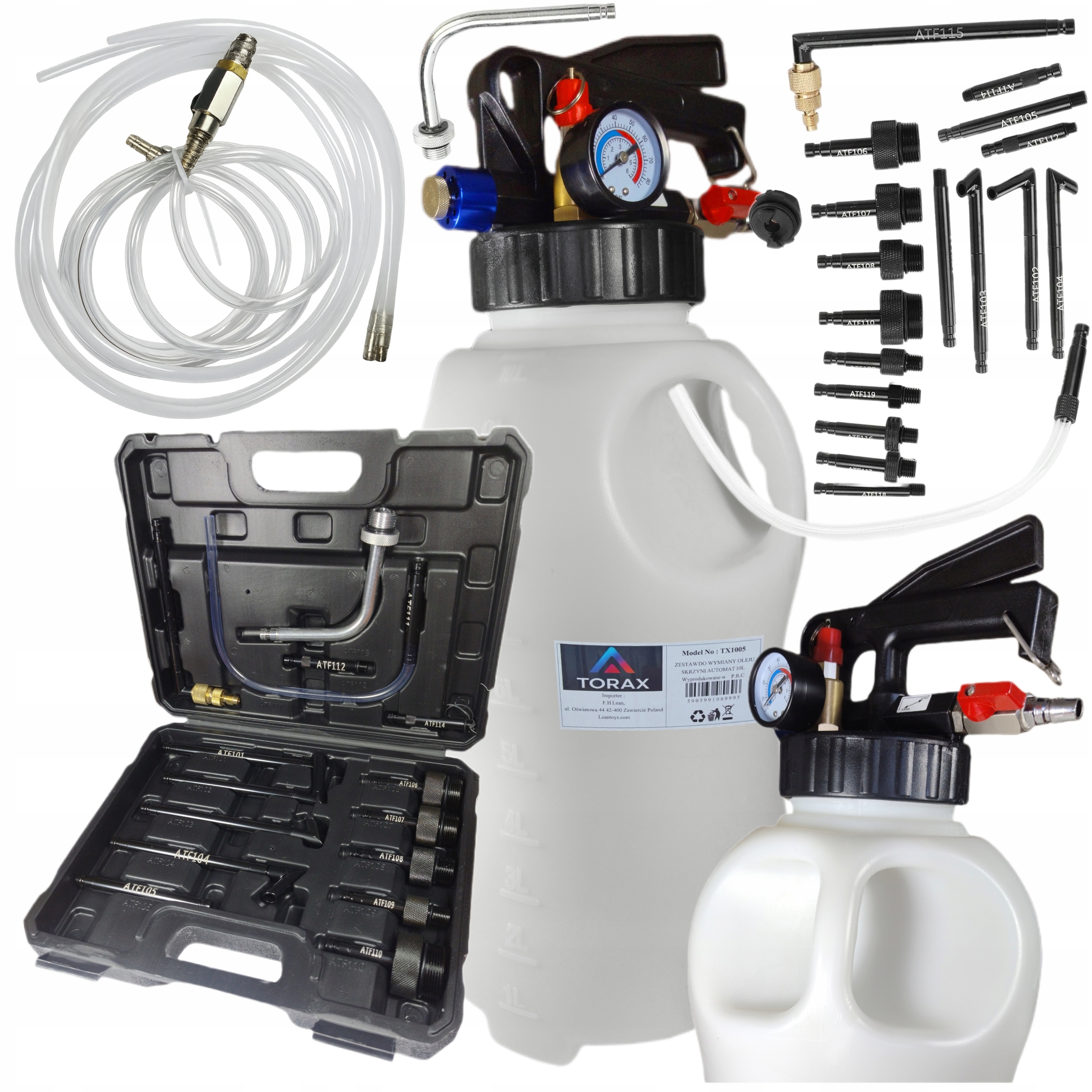 Sada Čerpadla Pro Výměnu Oleje Automatických Převodovek Dsg 10 L 15 Adaptérů