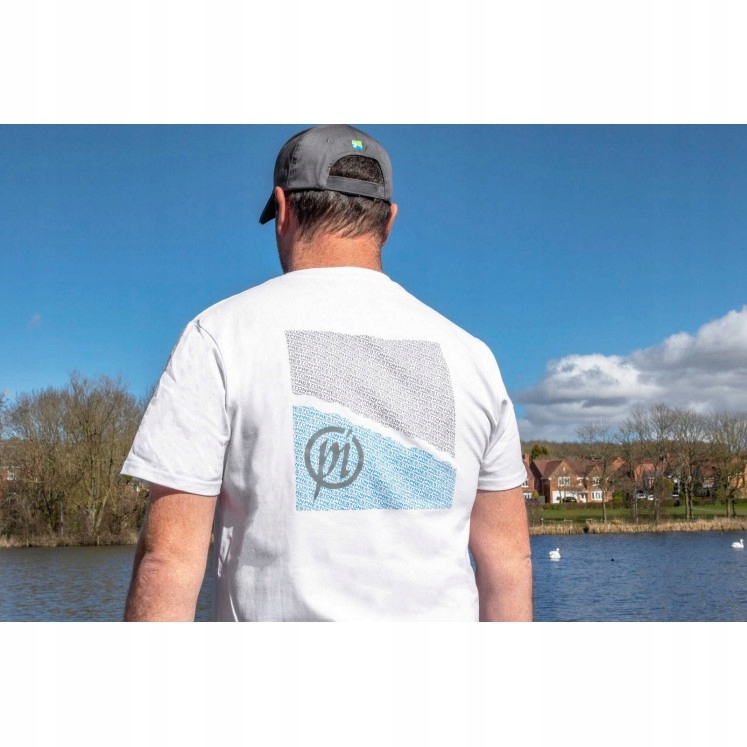 Koszulka Wędkarska Z Nadrukiem Biała Preston White T-Shirt r. M Marka Preston