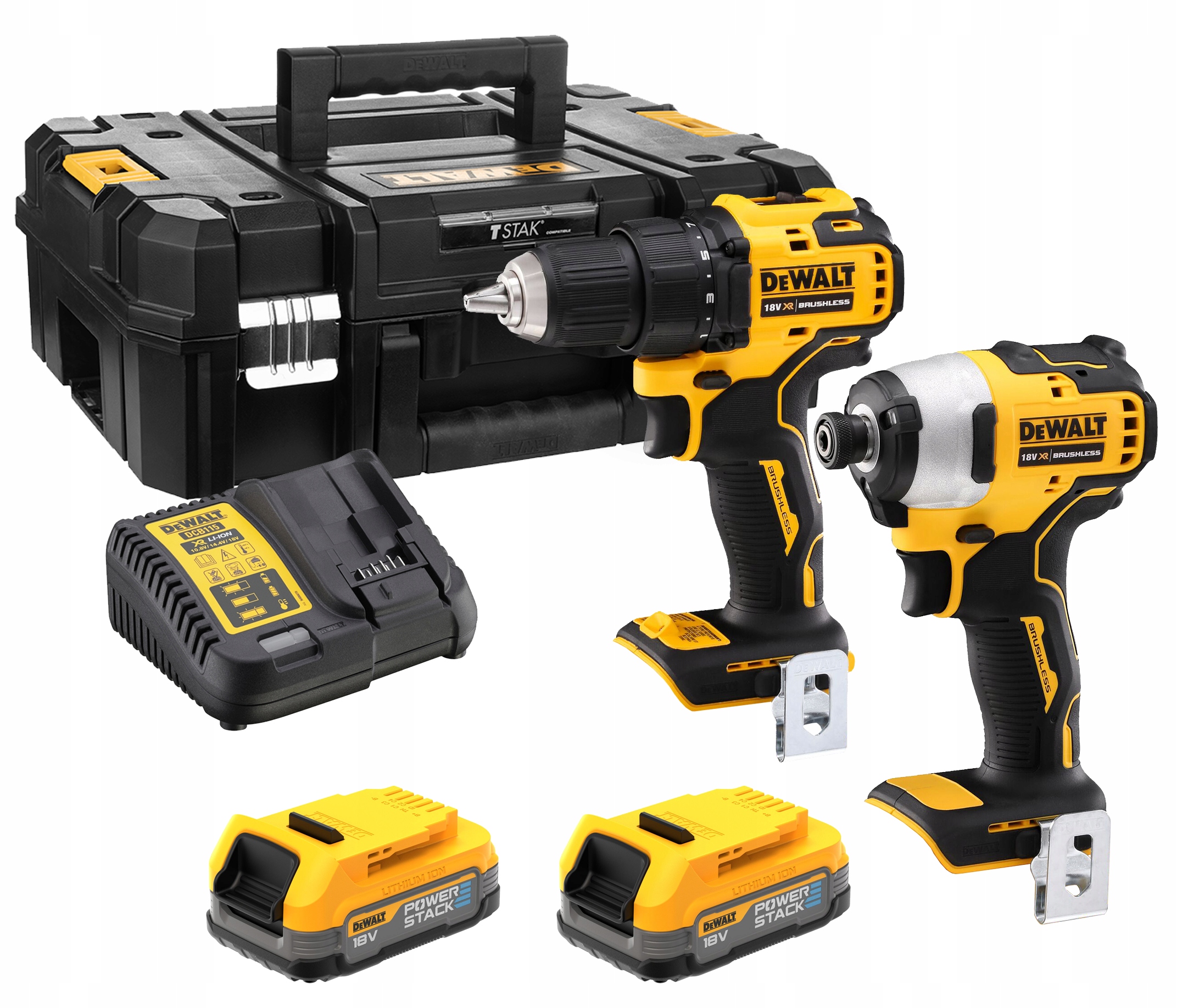 

Dewalt Zestaw DCD708 DCF809 2xAKU Powerstack 18V