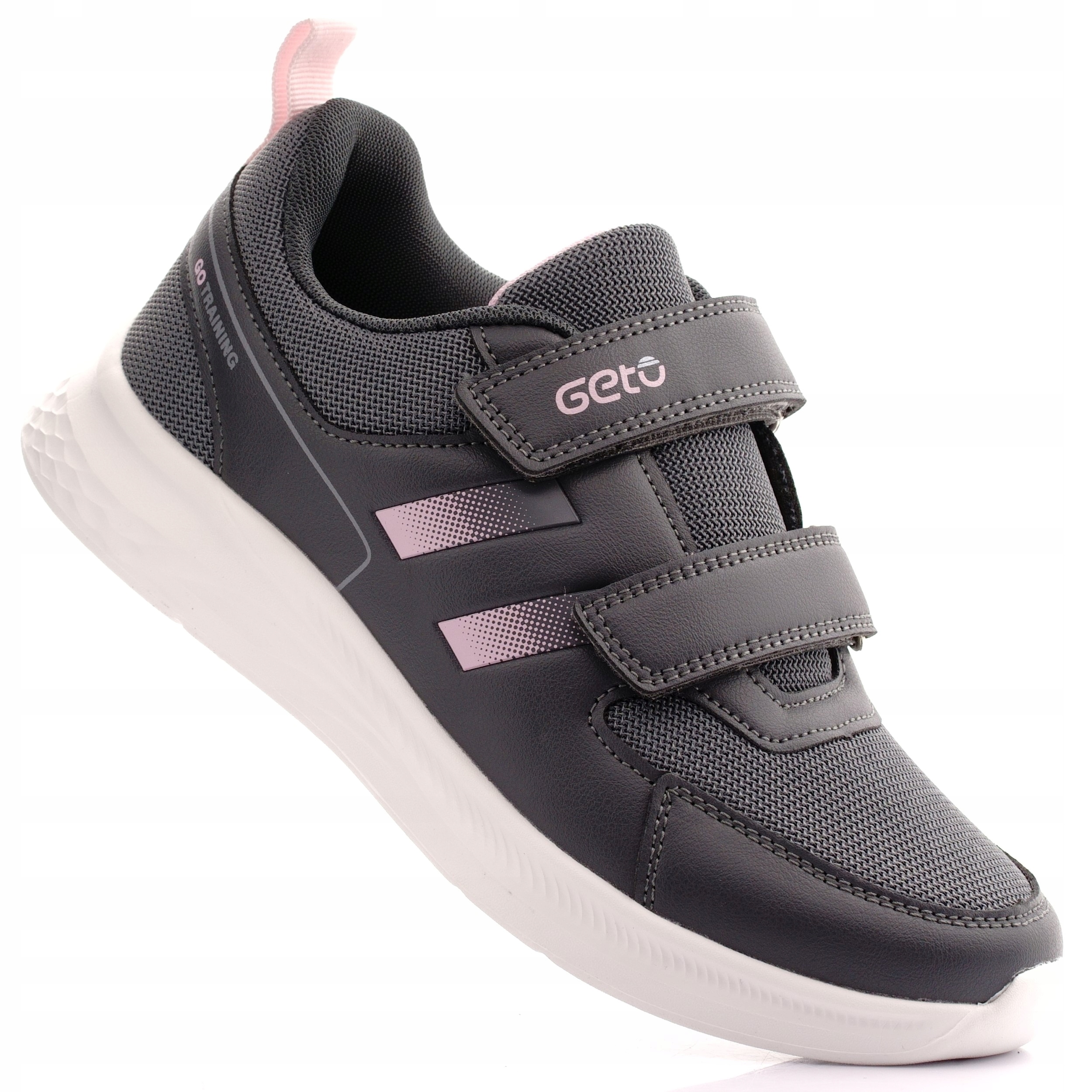 Buty Sportowe Damskie Adidasy Młodzieżowe Siatkowe Na Rzepy Geto 2567 40