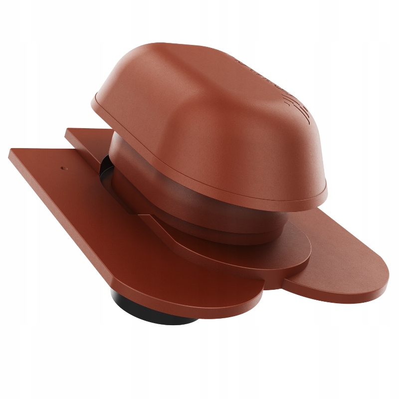 Větrací komín fi150 kaprařina s krajkou Kasztan