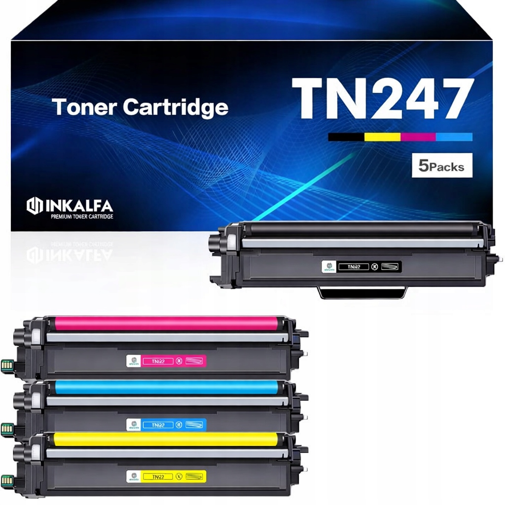 Zestaw 4 Tonerów TN-243 TN247 Cmyk Do Drukarek Brother