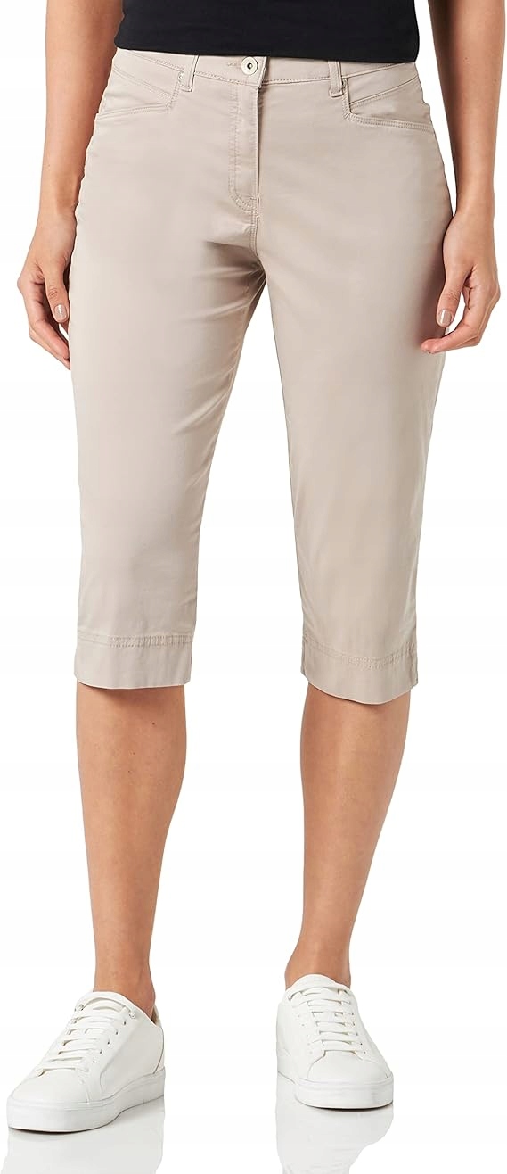 Raphaela Béžové Rybářské Kalhoty Jednoduché S Knoflíkem Bavlna 44 6FA