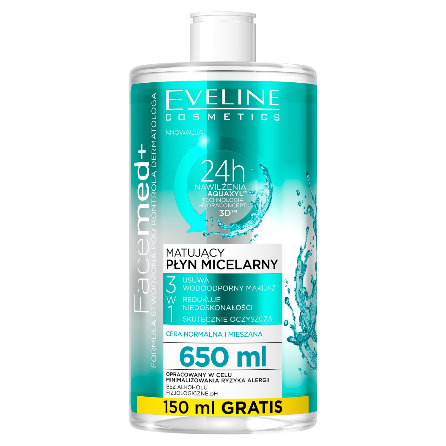 

Eveline Facemed+ Matujący płyn micelarny 3w1