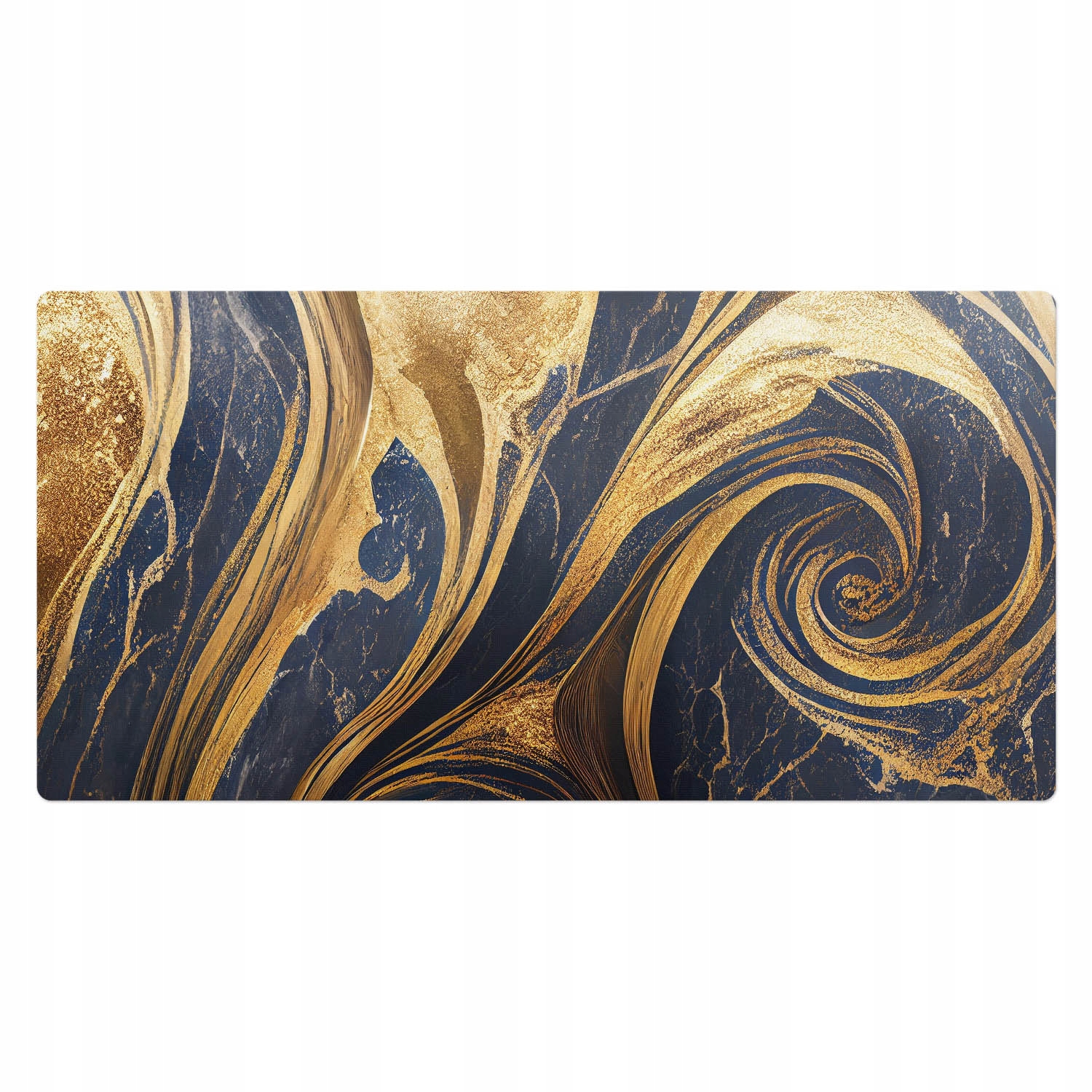 Podložka na psací stůl s motivem Dynamické spirály v abstraktním stylu 100 x 50 cm