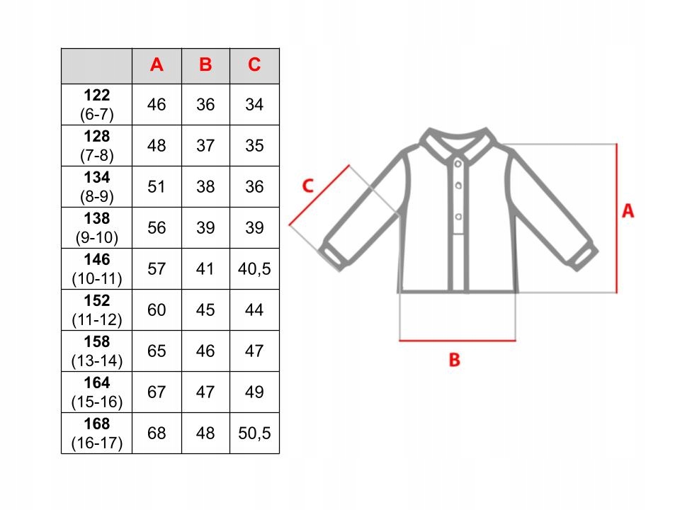 KOSZULA WIZYTOWA MŁODZIEŻOWA długi rękaw 128 Marka Inna marka