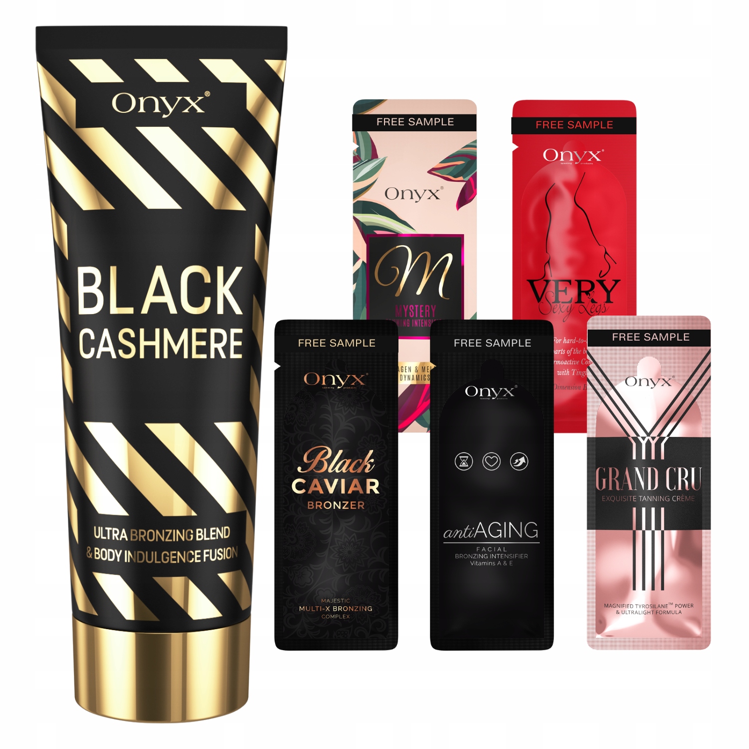 Onyx Black Cashmere tmavý bronzer na opalování za kratší dobu +dárek