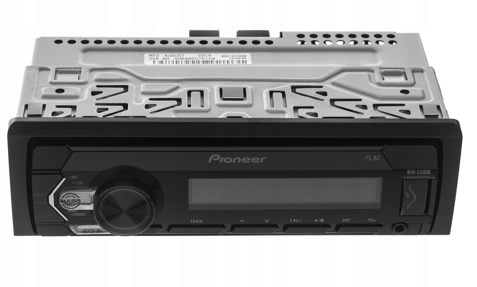 Автомобильный радиоприемник Pioneer MVH-S120UB USB AUX радио RDS информация AM band
