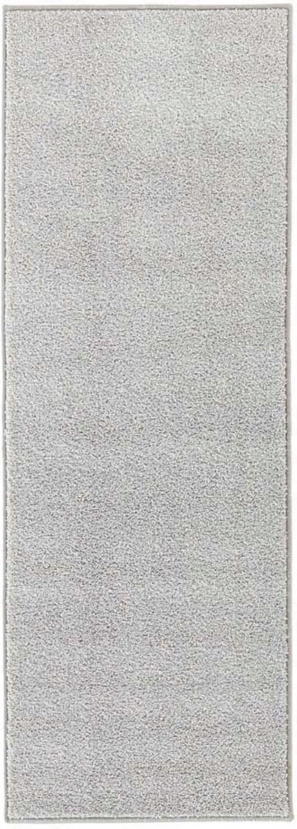 Šedý behúň s krátkym mäkkým vlasom 80 x 400 cm