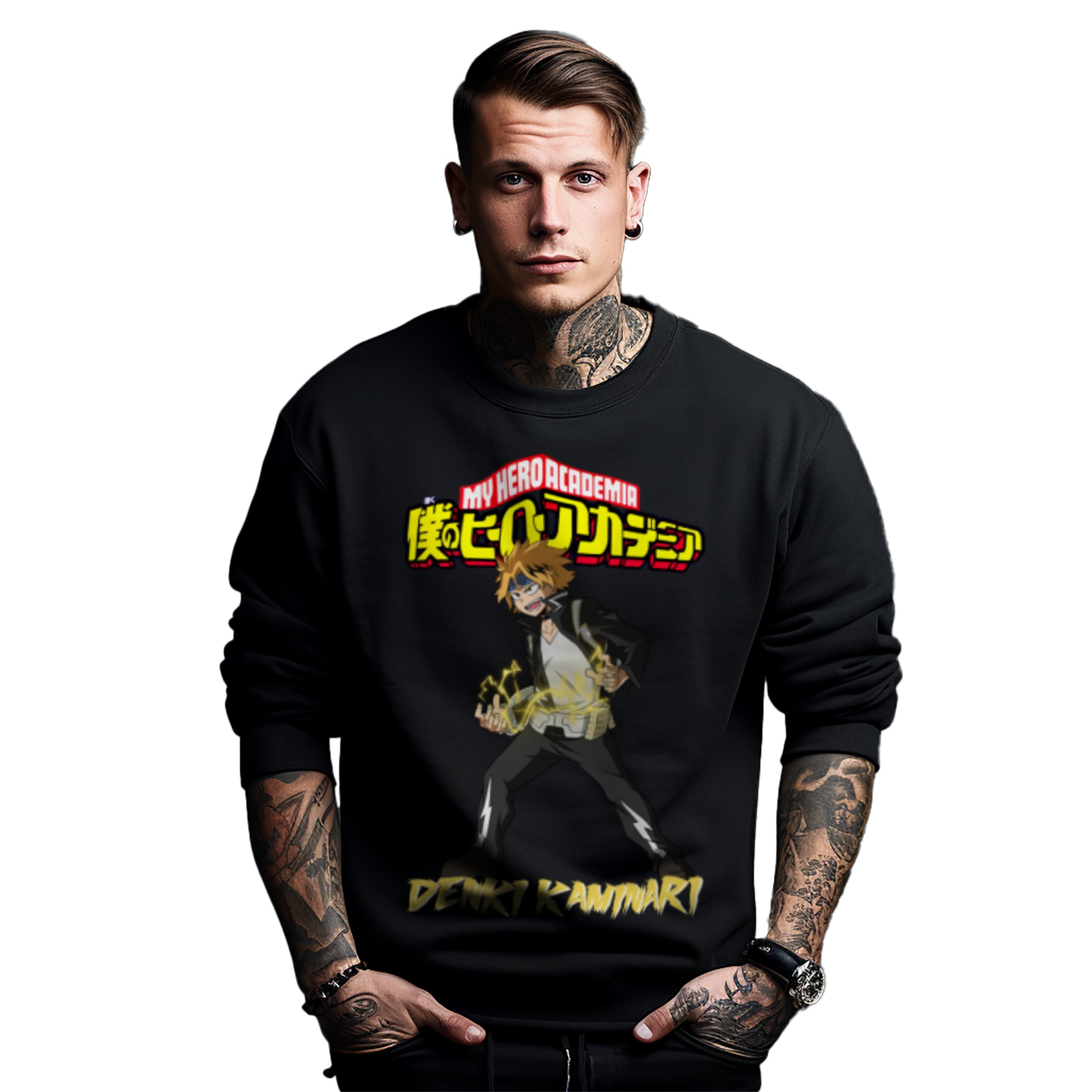 Mikina černá pánský potisk Anime My Hero Academia