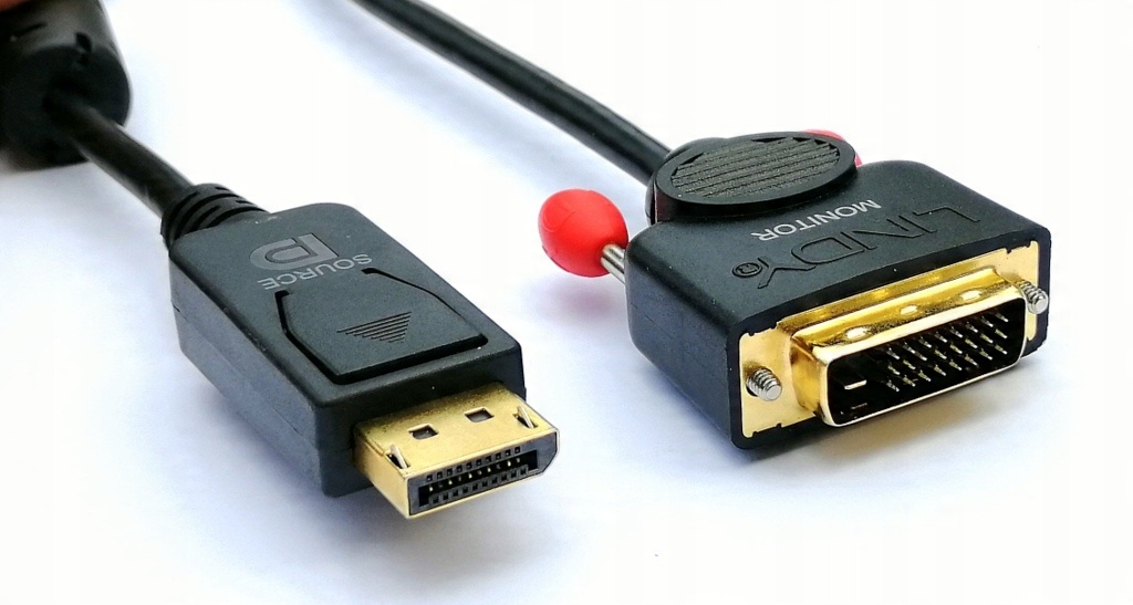 

Kabel Display Port do DVI 3 M DisplayPort Dp Gold