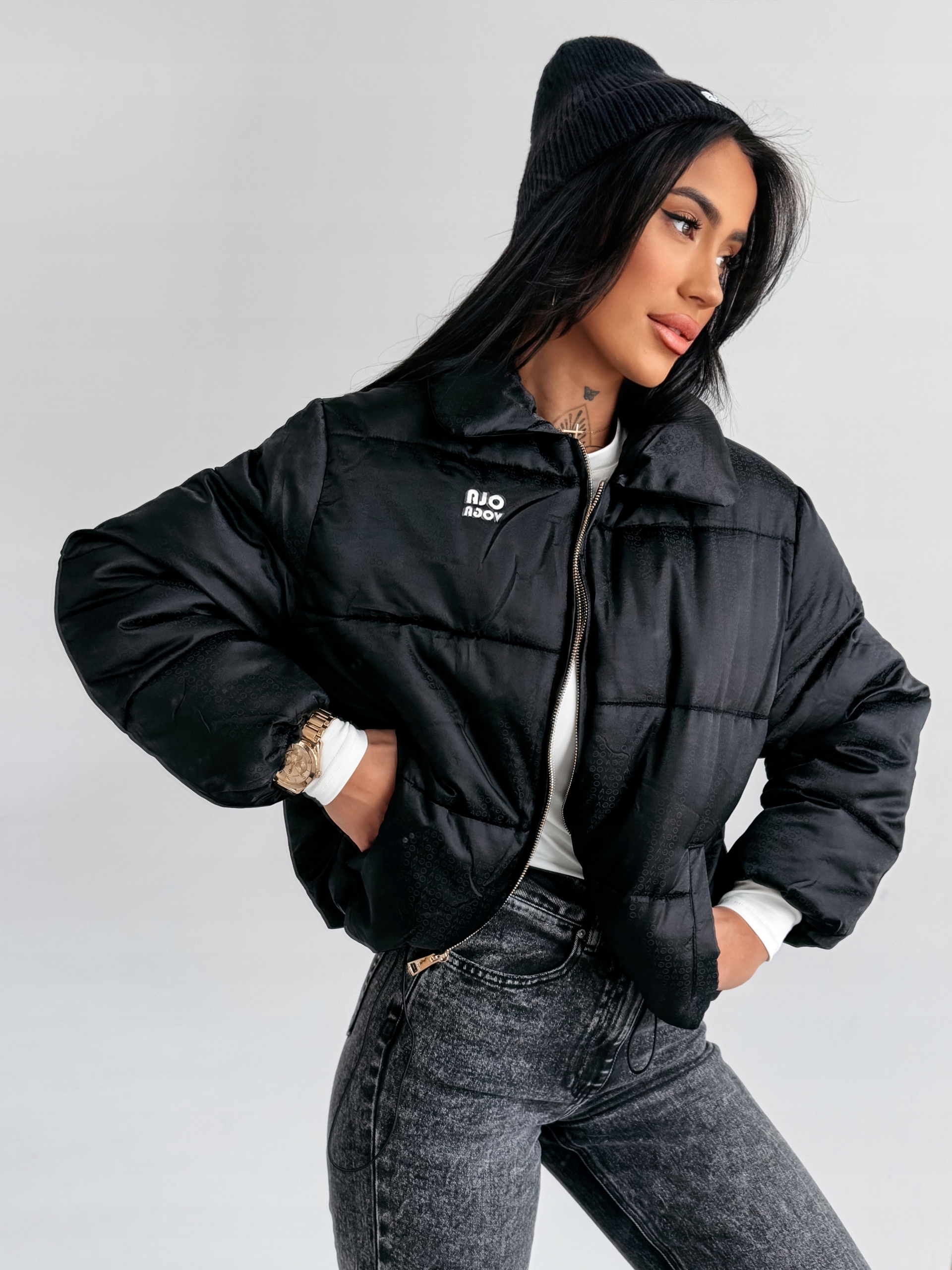 Kurtka damska Olavoga Yue czarna S