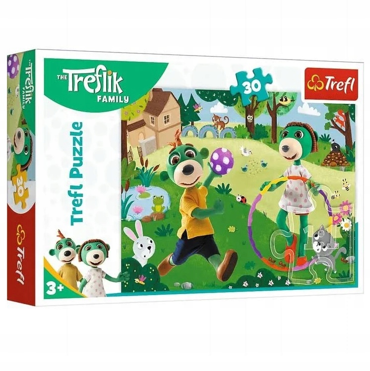 

Puzzle 30 Aktywny Dzień Rodzina Treflików Trefl
