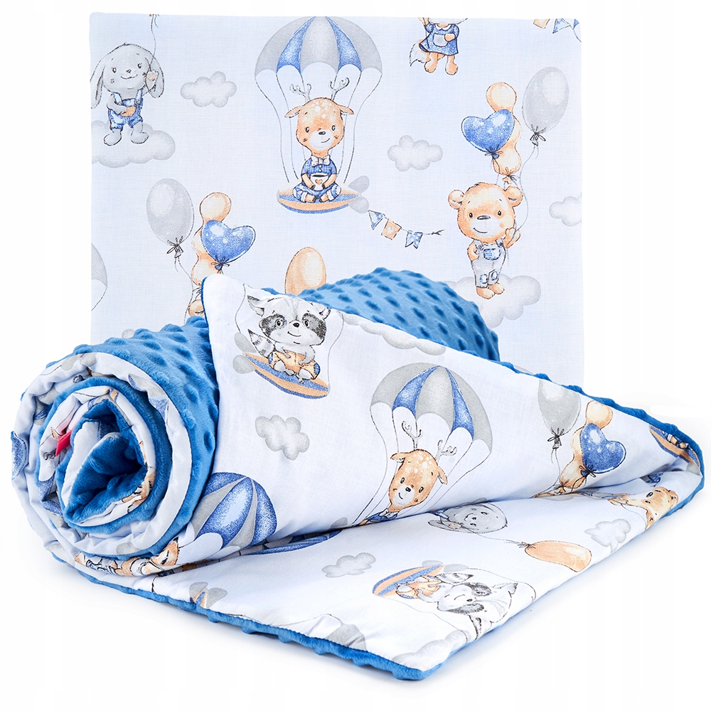 

Babyboom Komplet Do Wózka Minky Kocyk Poduszka