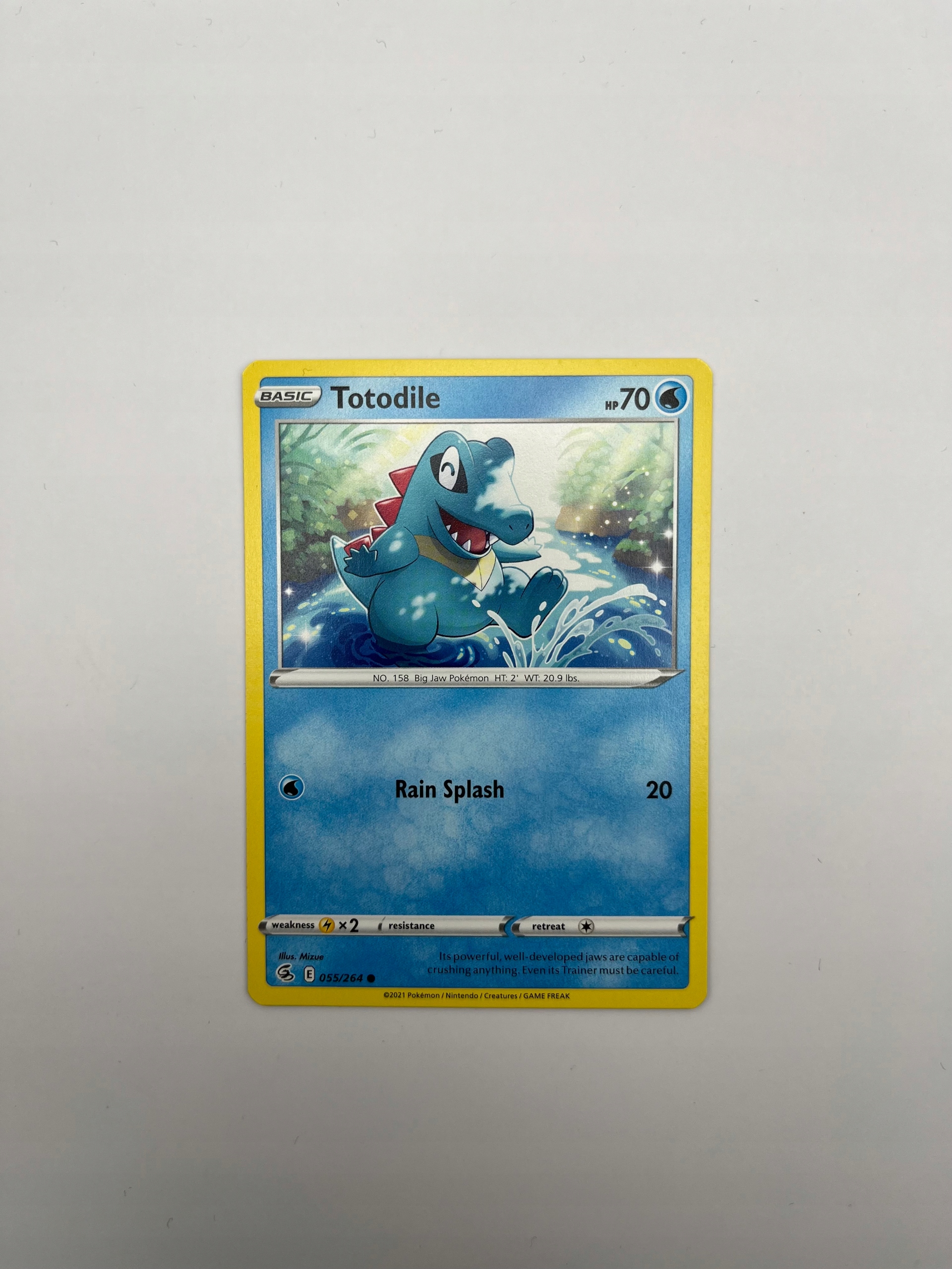 Karta Pokemon Tcg Totodile (fst 055/264) Fusion Strike Common
