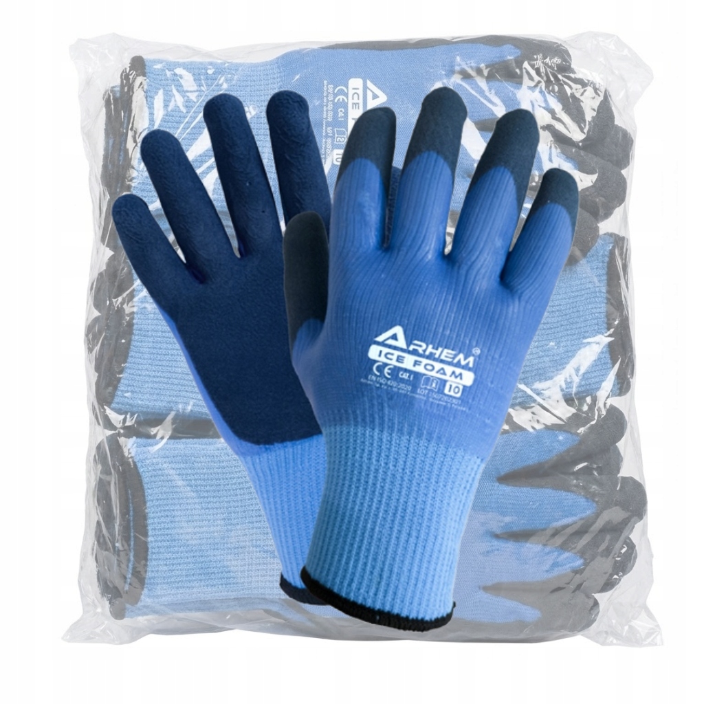 Rękawice ochronne ocieplane zimowe Ice Foam Winter rozm. 10-XL 12 par Arhem