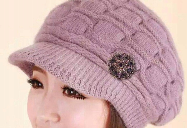 BROSZKA WIANEK GNIAZDKO FIOLETOWA ROZETA ZŁOTA EAN (GTIN) 5905655430057