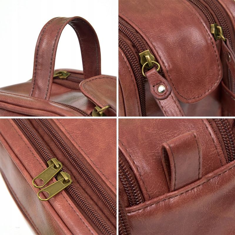 KOSMETYCZKA SKÓRZANA MĘSKA DAMSKA PODRÓŻNA WODOODPORNA Typ kuferek