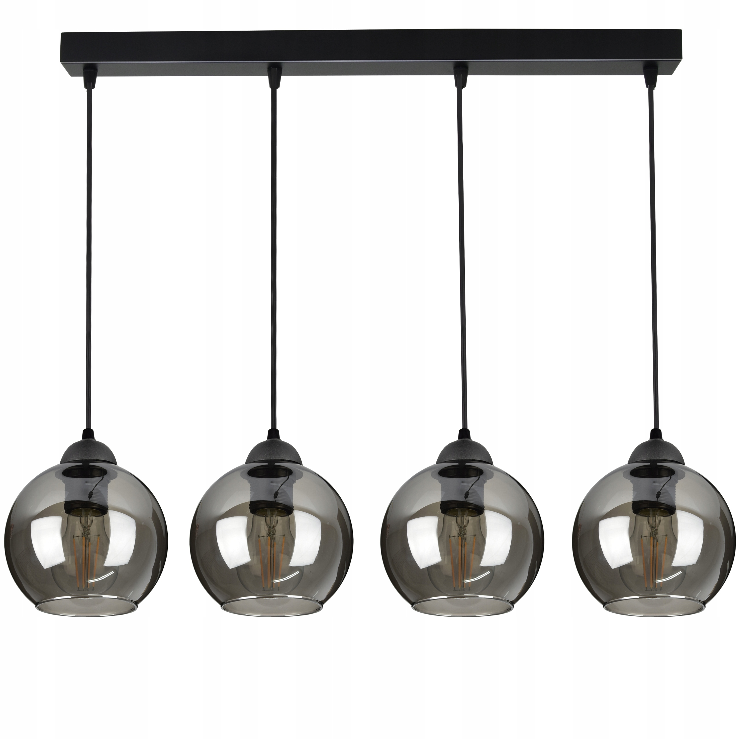 

Szklana Lampa Wisząca Sufitowa Żyrandol Kule Led