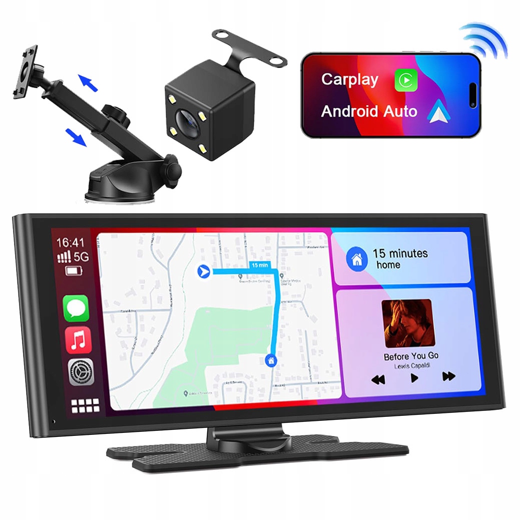 Monitor Do Auta Avylet 10.26" Wifi Bluetooth Fm Carplay Android Auto RC06