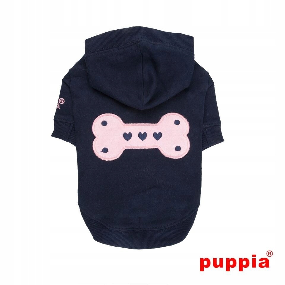 Mikina Pro Malého Psa S Kapucí Tmavě Modrá Puppia Bonez Navy XL