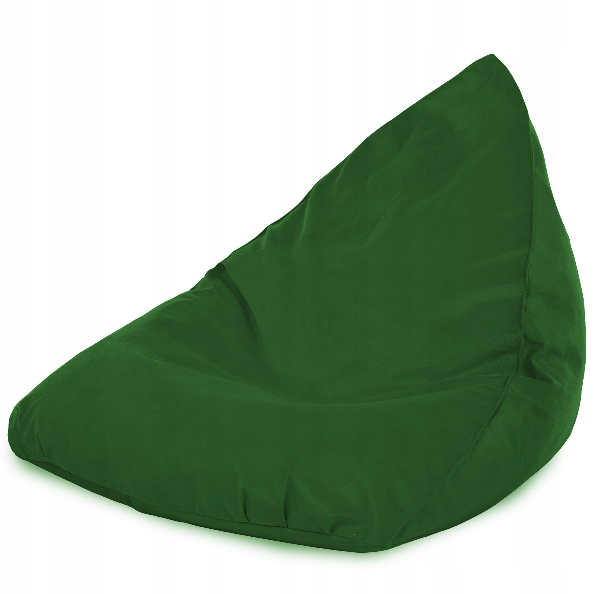 Taburet Plyšový na sezení Bermudy Tmavě Zeleň