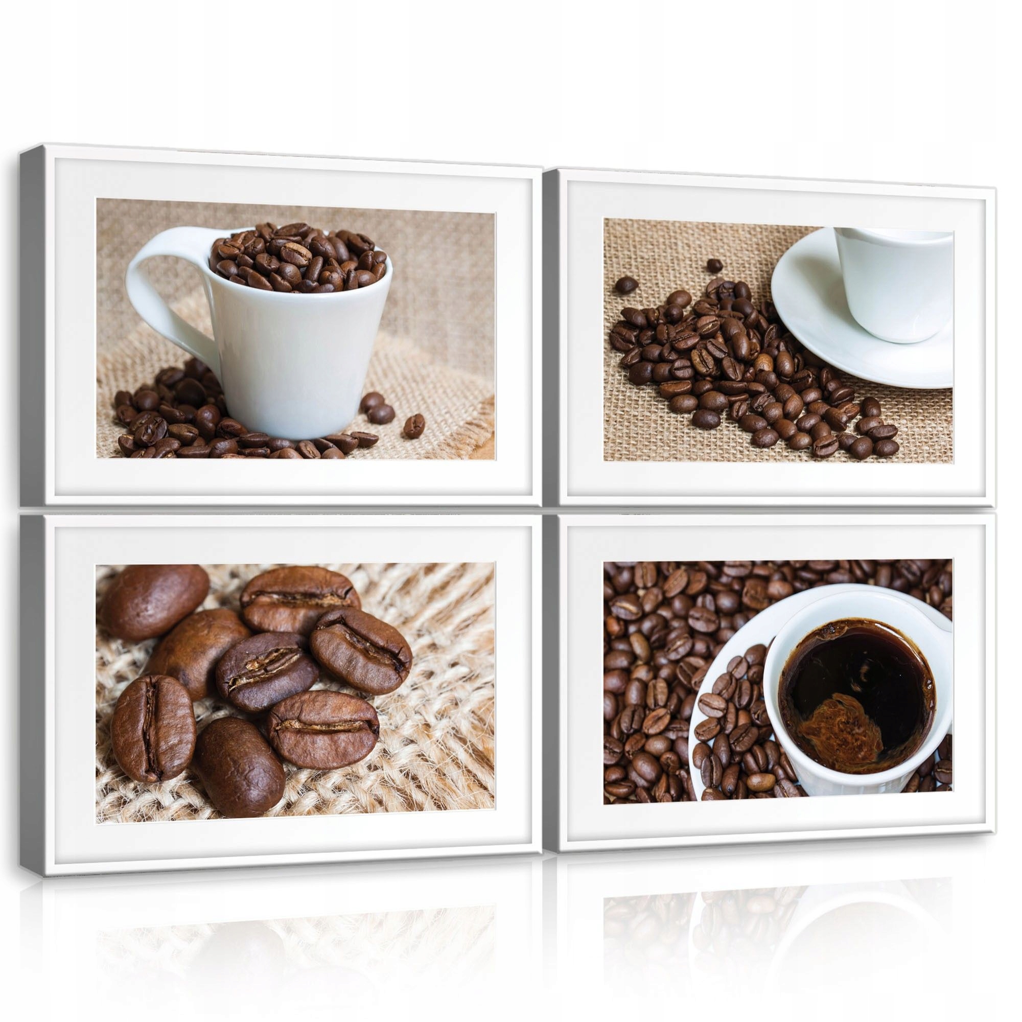 Obraz 120x80 Káva zrná šálka aróma mŕtva príroda dekor kuchyne