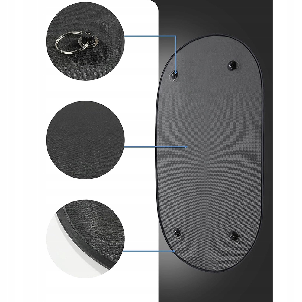 OSŁONA PRZECIWSŁONECZNA DO SAMOCHODU NA TYLNĄ SZYBĘ Z PRZYSSAWKAMI 100*50CM EAN (GTIN) 0886545114989
