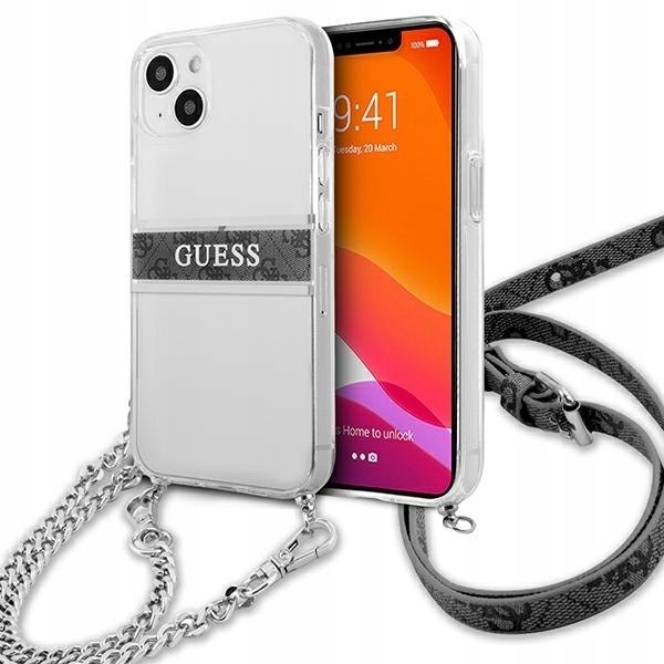 Guess GUHCP13SKC4GBSI iPhone 13 mini5,4" Transparent hardcase 4G Grey