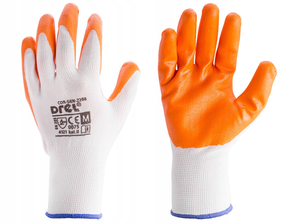 RĘKAWICE ROBOCZE DREL CON-SGN-0208 R. 8-M NITRYL