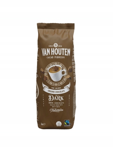 Levně Van Houten Ground Dark tmavá čokoláda 1 kg