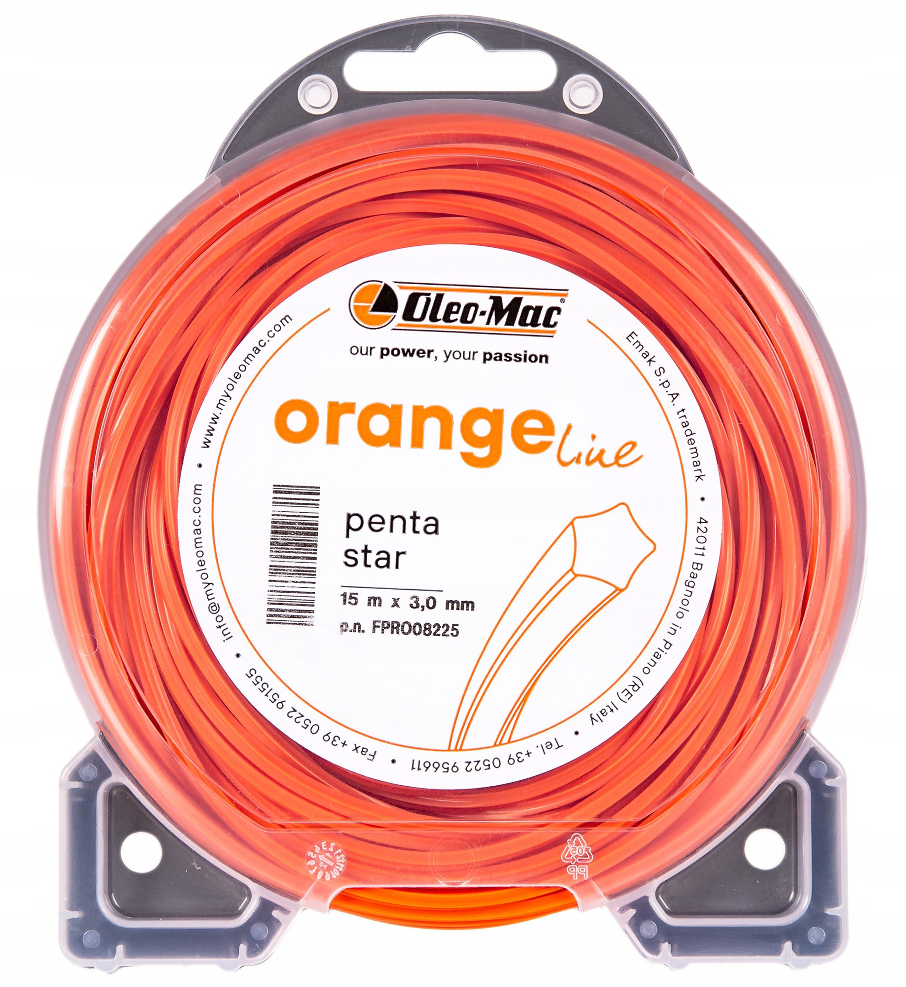 

Oleo-Mac 3,0/15 Penta Star żyłka tnąca Orange line