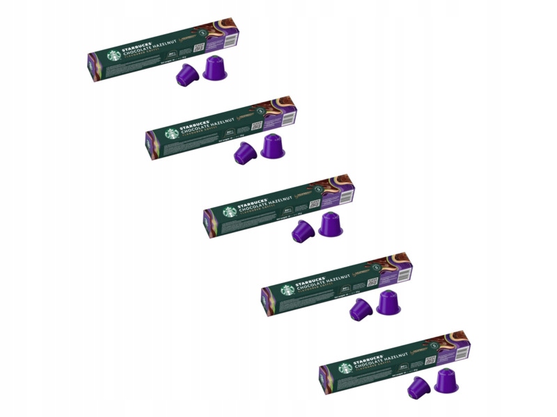 Kapsułki Starbucks Chocolate Hazelnut do ekspresu Nespresso 5x 10szt