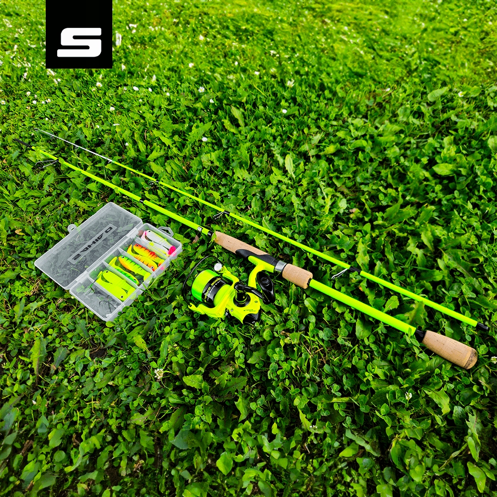 WĘDKA SPINNINGOWA Sahido LIGHTSABER SPIN 210 1-7g OKOŃ PSTRĄG BOLEŃ Rękojeść korkowa