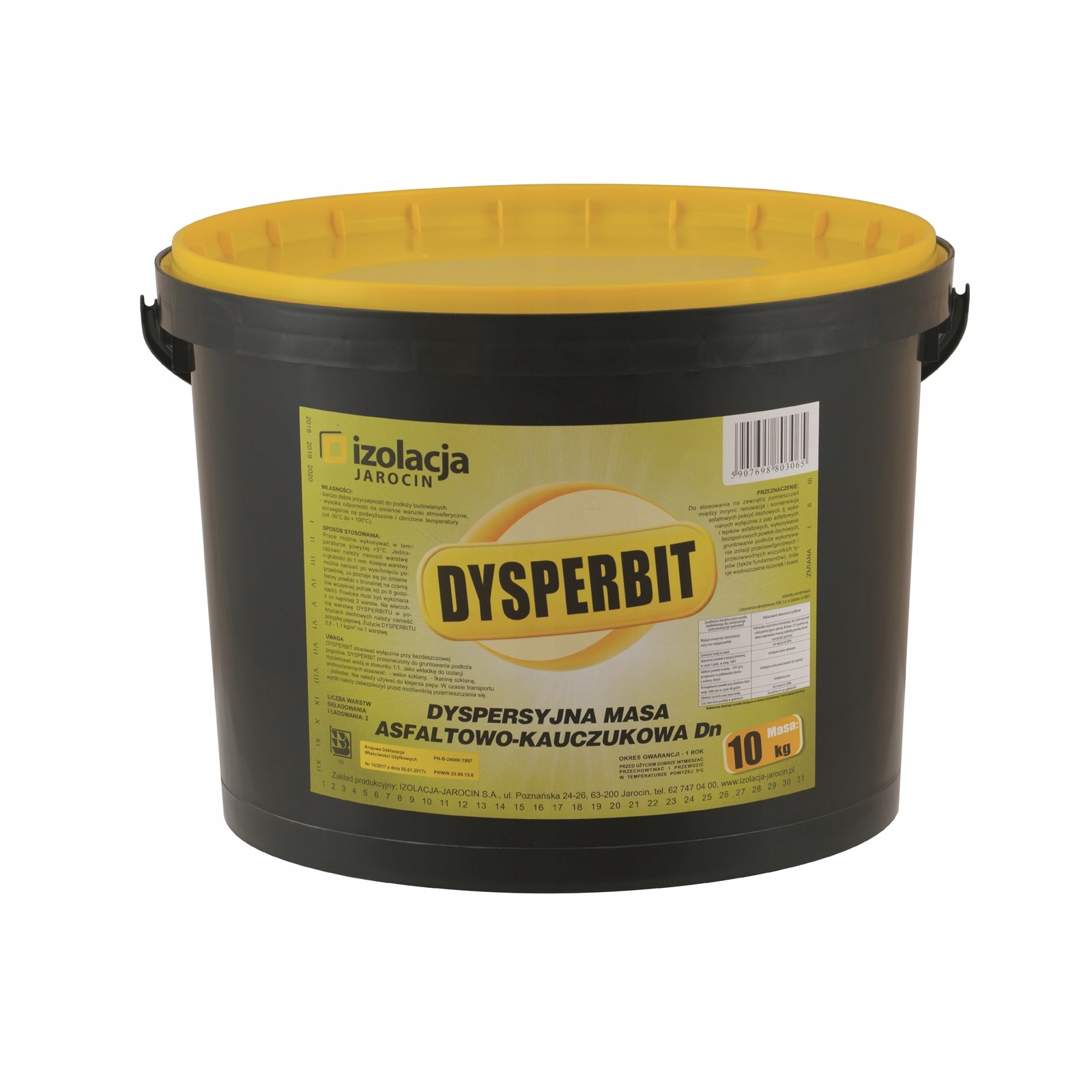 

Dysperbit 10 kg do izolacji dachów i fundamentów