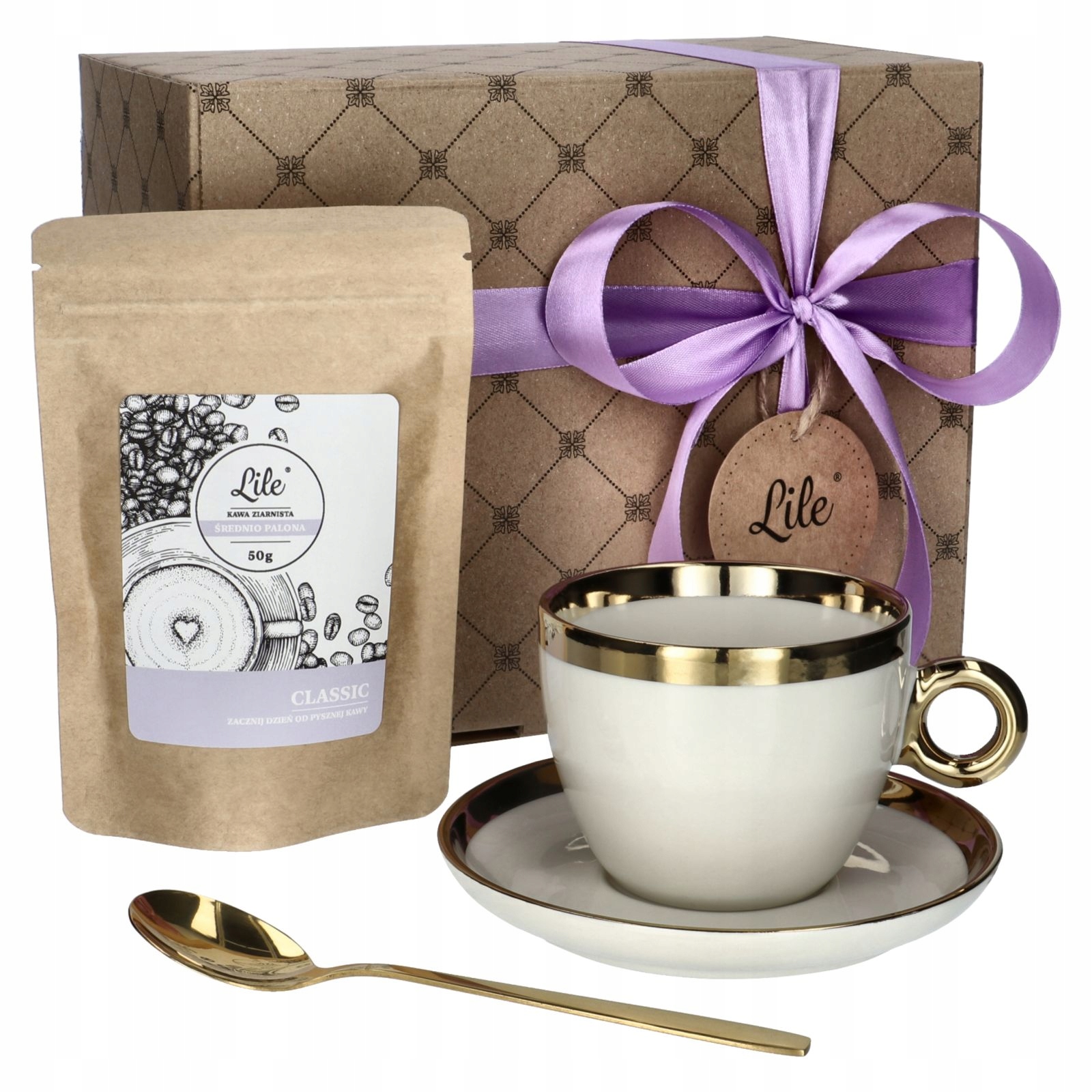 

Filiżanka ze spodkiem zestaw prezentowy na święta