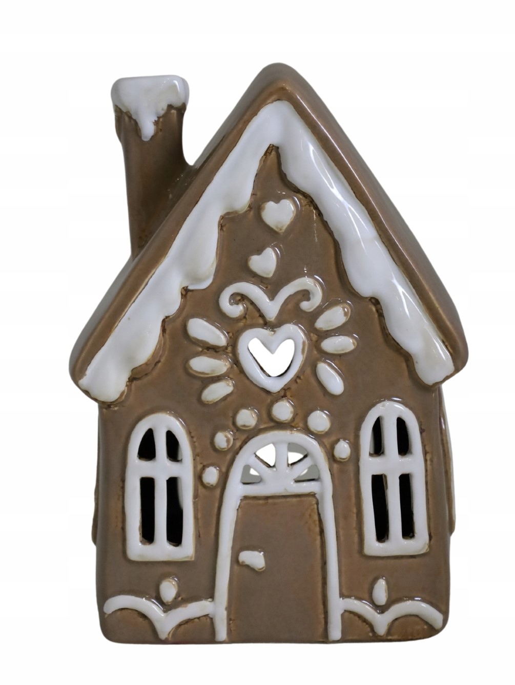 DOMEK DOM CERAMICZNY ŚWIECZNIK LAMPION KAMIENICZKA TEE LIGHT NA PREZENT