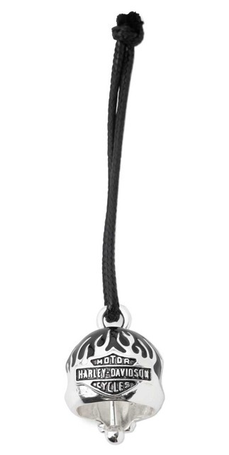 Dzwonek Harley-Davidson HD Skull Black Flames Ride Bell czarny, HIT