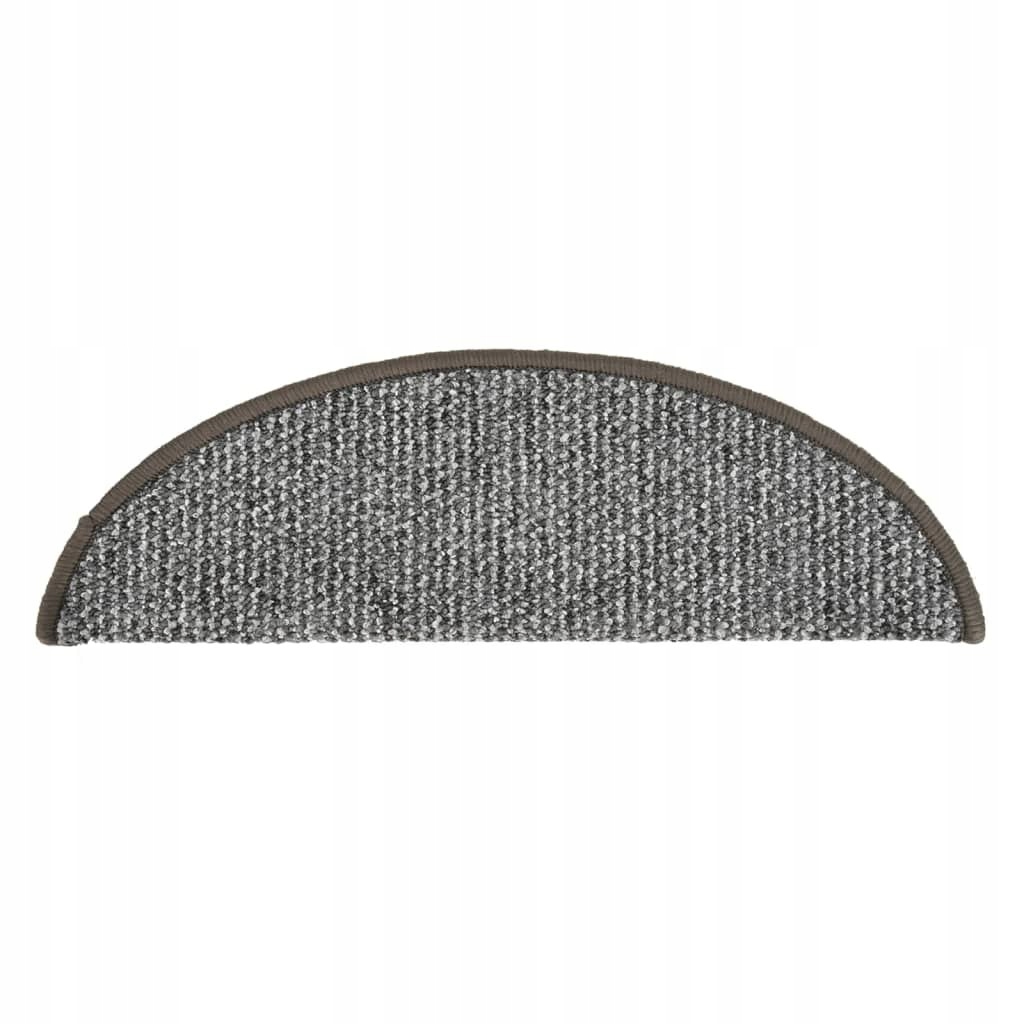 NAKŁADKI NA SCHODY 15 SZT SZARE 56X20CM Materiał tkanina