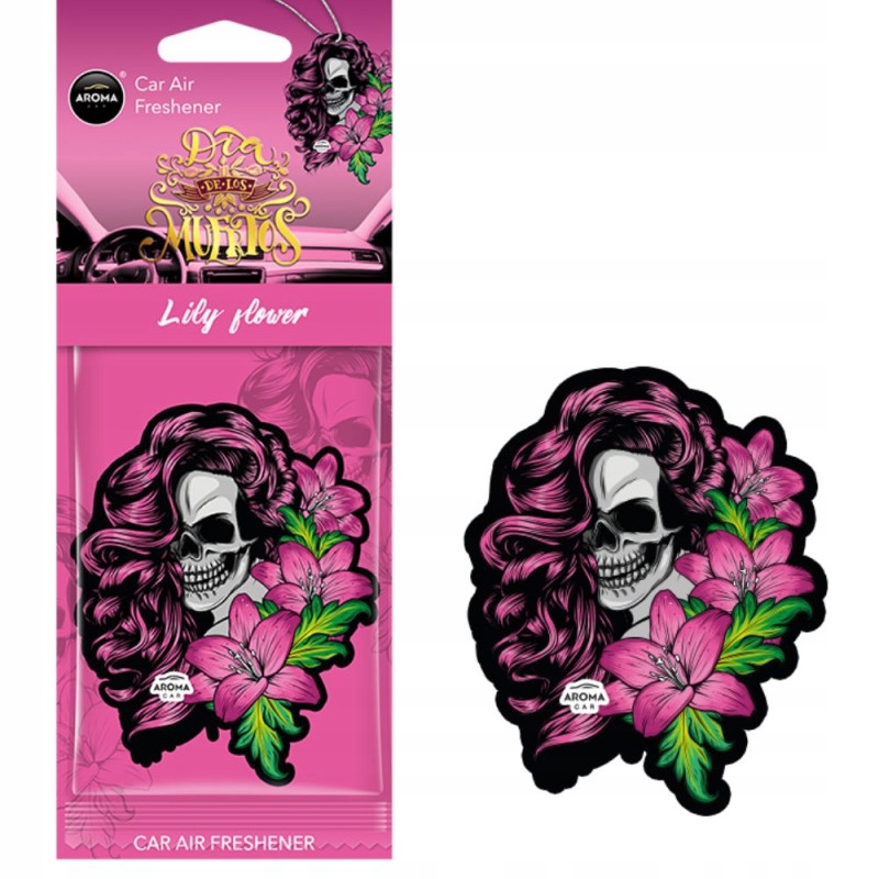 Zapach Samochodowy Aroma Car Muertos Lily Flower Zawieszka Zapachowa