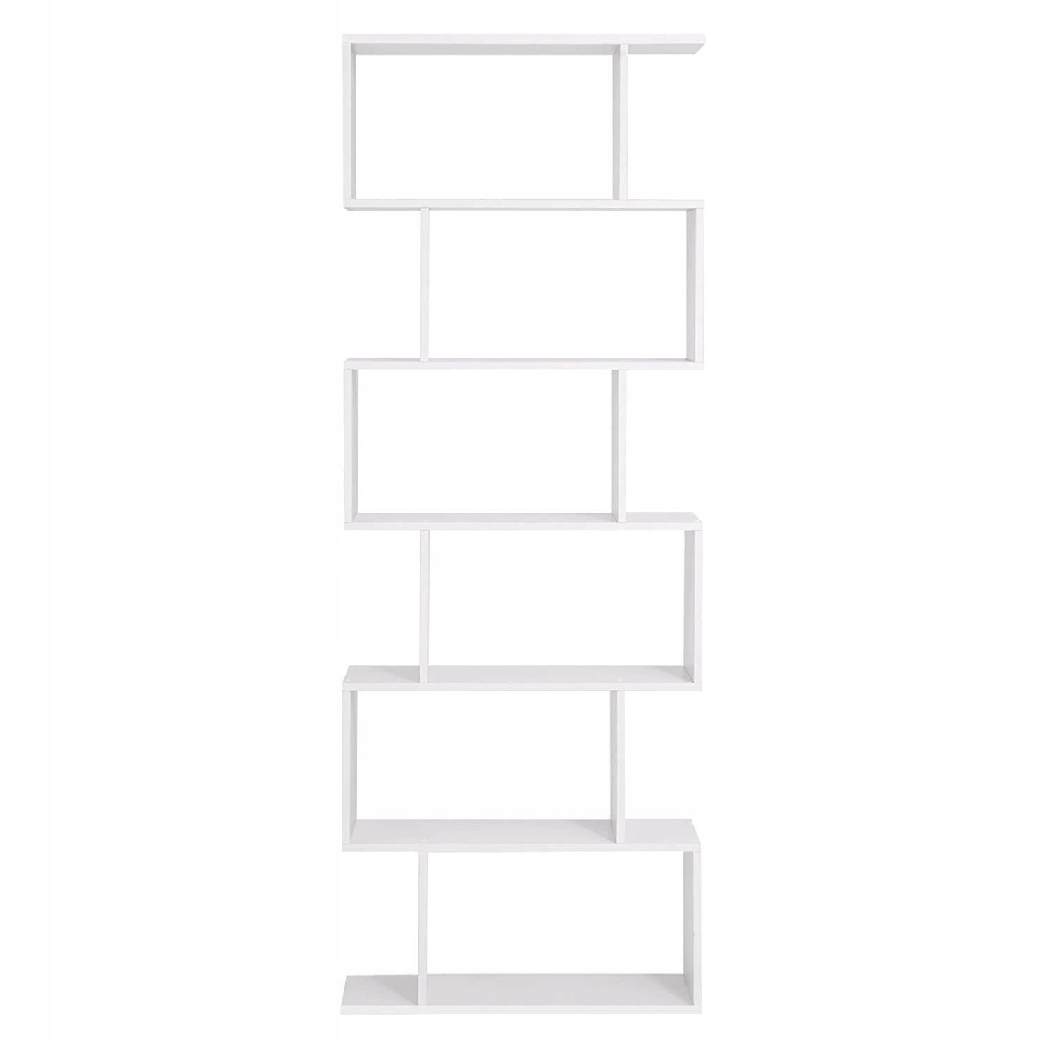 Regál S Policami Na Knihy Laminovaná Drevotriesková Doska 70X24X191 CM Biela