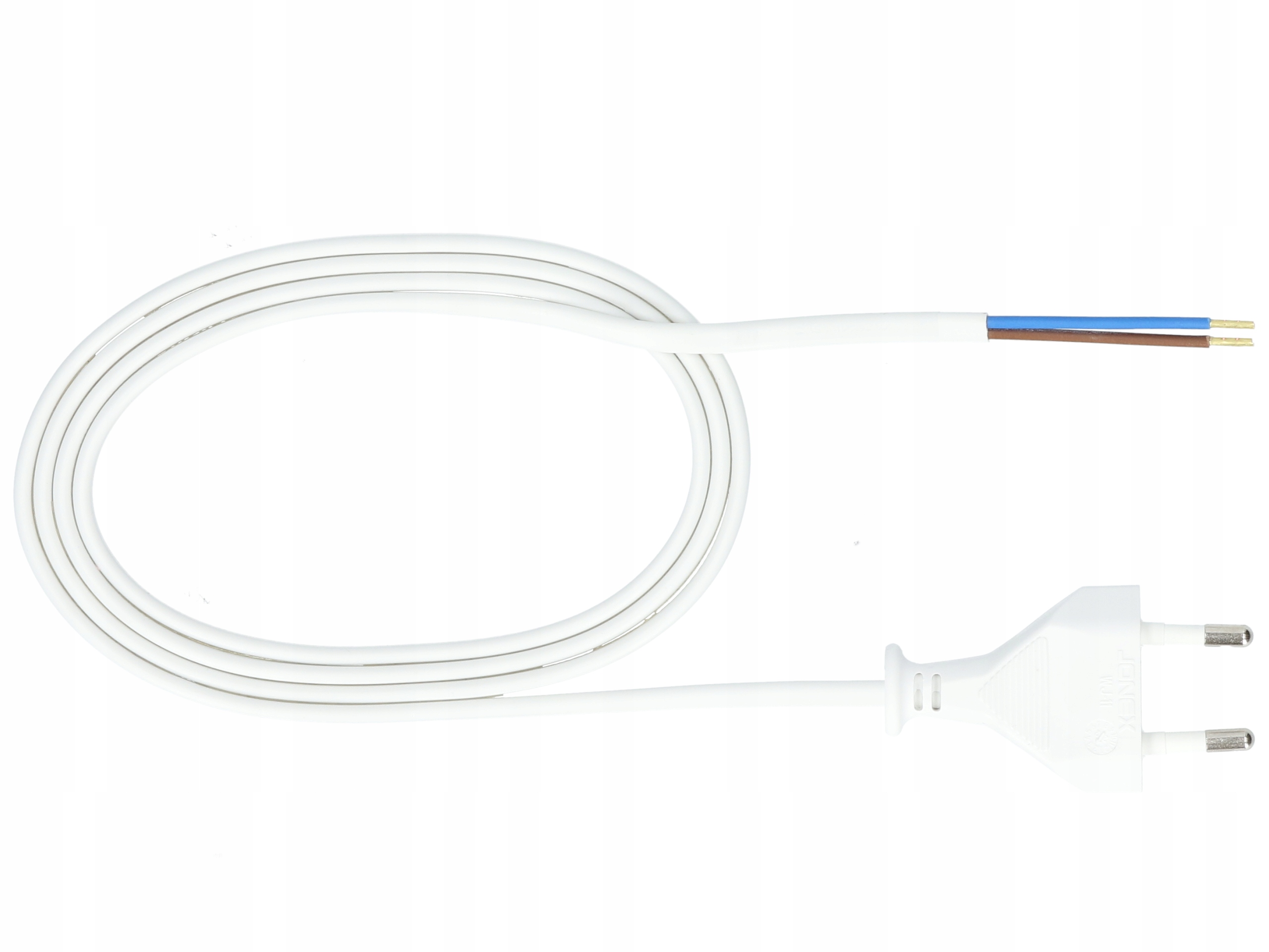 

Przewód kabel z wtyczką płaską 2x0,75 1,5m biały