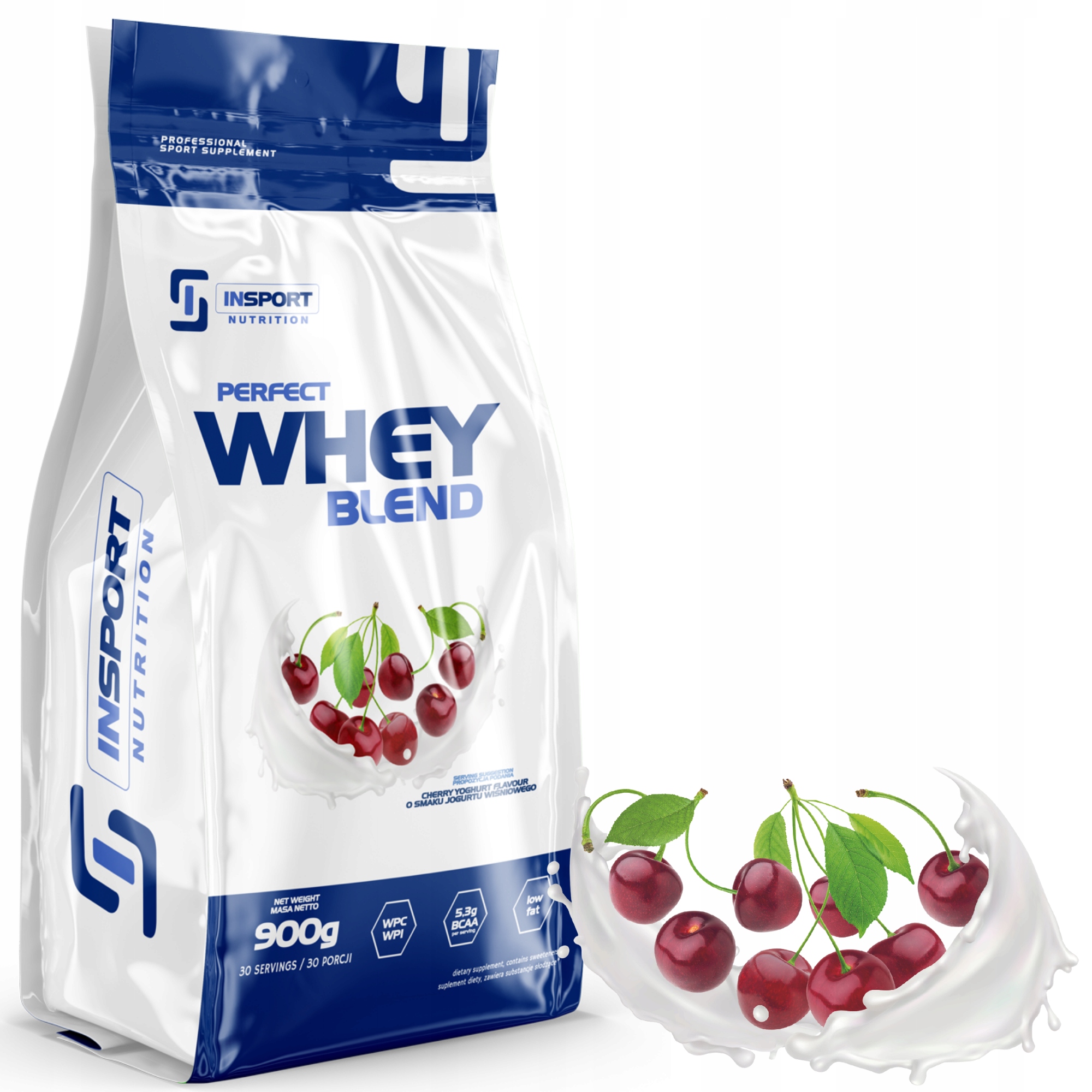 PERFECT WHEY BLEND 900G PROTEÍNOVÁ VÝŽIVA WPC WPI ČEREŠŇOVÝ JOGURT | INSPORT