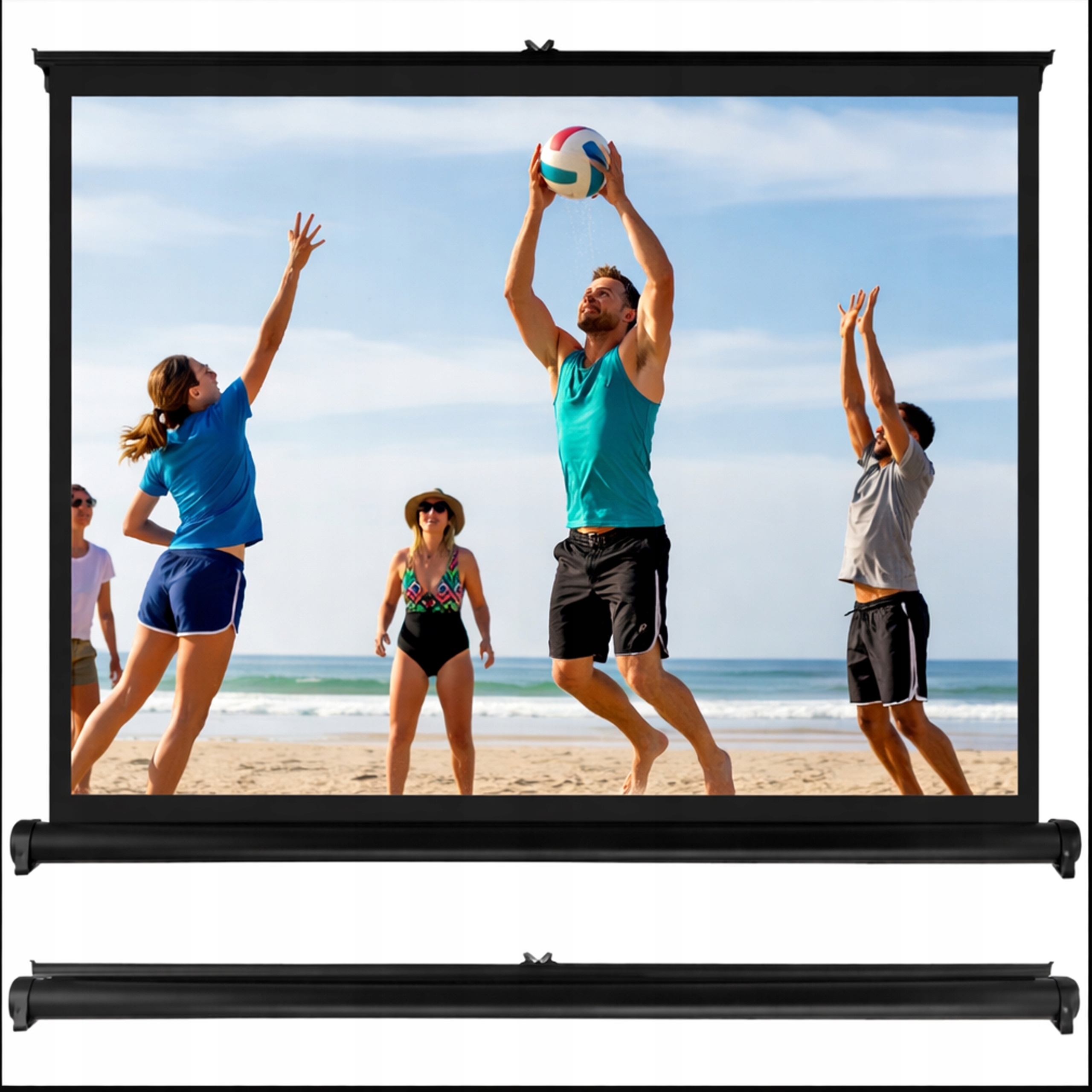 Ekran Projekcyjny 4K Fullhd Do Projektora Do Rzutnika 50 Cali Pyle