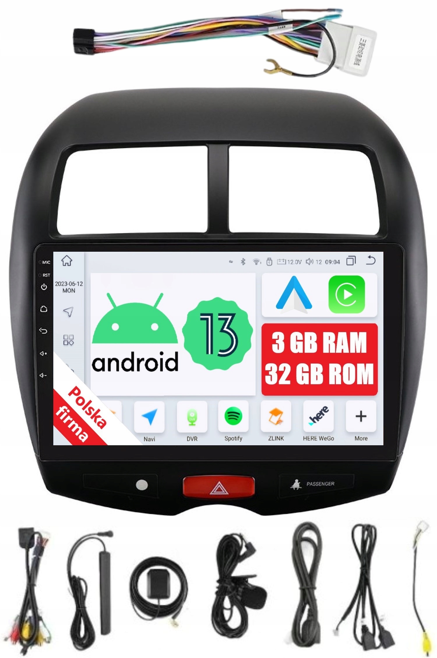Rádio 2DIN Navigace Android Mitsubishi Asx 1 3/32 Gb Dsp Carplay Lte