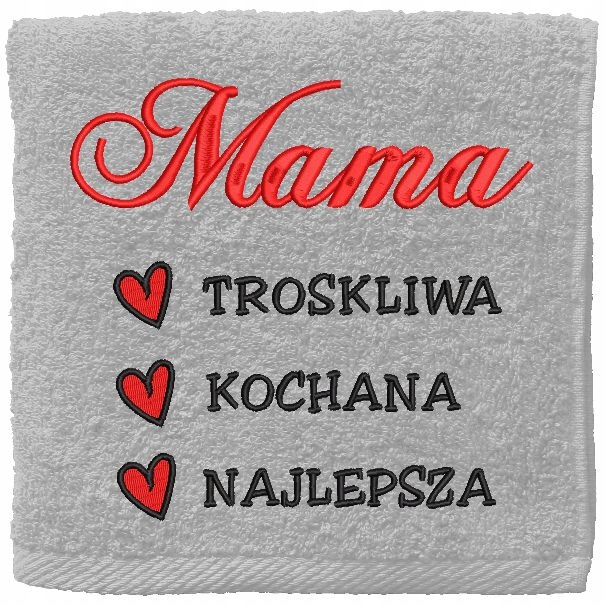 

Ręcznik Haftowany Z Imieniem 70x140cm Dzień Matki