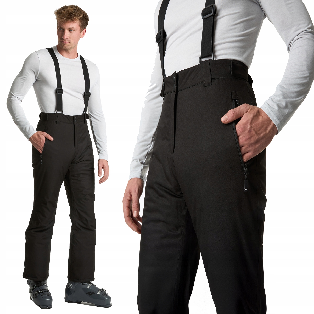 Pánské lyžařské kalhoty Kadva Edge X Pants černé XXL voděodolné