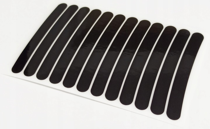 NAKLEJKI ODBLASKOWE NA KOŁO ROWER MOTOCYKL ODBLASK Długość 70 mm